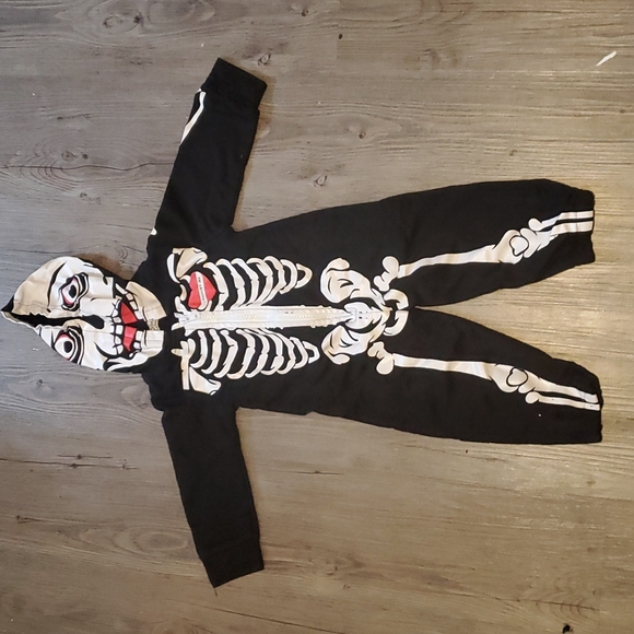 Cat Papa | Baby Skeleton Halloween Costume - Jumpsuit | Size 80 - Picture 1 of 3